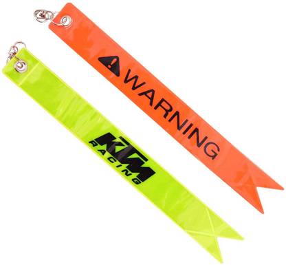 Ktm Racing Bike Radium Tag Safety Warning Tag Fluorescent Reflector Strap In Night Glow Safety Lock Red Price In India Flipkart Com