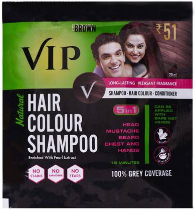 VIP 5 in 1 Hair Color Shampoo (Pack of 6) , 5 in 1 Hair Color Shampoo (Brown) - Price in India, Buy VIP 5 in 1 Hair Color Shampoo (Pack of VIP 5 in 1 Hair Color Shampoo (Pack of 6) , 5 in 1 Hair Color Shampoo (Brown) - Price in India, Buy VIP 5 in 1 Hair Color Shampoo (Pack of
