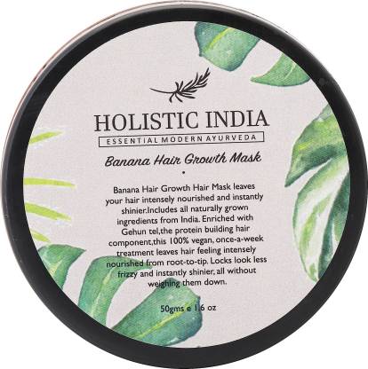 Holistic India Banana Hair Growth Mask - Price in India, Buy Holistic India Banana  Hair Growth Mask Online In India, Reviews, Ratings & Features 
