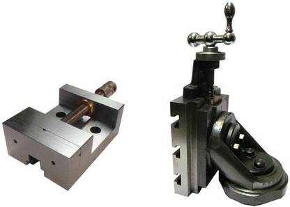 Vertical Lathe Milling Slide Fixed Base 4 x 5 And Self Centering Vice Vise 2