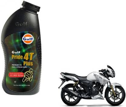 Gulf Pride 4t Plus Premium Oil For 4 Stoke Bikes Tvs Apache Rtr 160 1 Litre Synthetic Blend Engine Oil Price In India Buy Gulf Pride 4t Plus Premium Oil