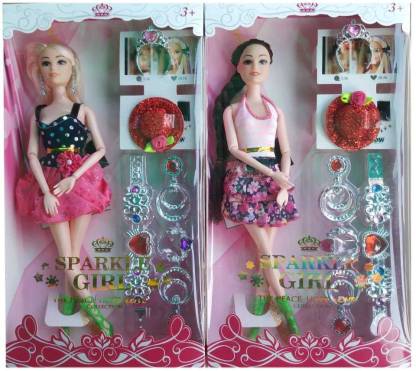 tenco Presented by (Pack of 2) Barbie Doll Set for Girl ,Barbie Doll Set  for Girls,