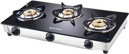 baltra nexa glass top 3 burner digital gas stove