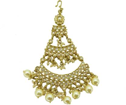 Saloni Fashion Jewellery Gold Plated Passa Jhoomar With White AD Hair  Accessory Set Price in India - Buy Saloni Fashion Jewellery Gold Plated  Passa Jhoomar With White AD Hair Accessory Set online