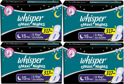 Whisper Maxi Nights Sanitary Pad | Buy 