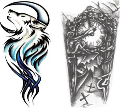 Monster Dragon Design with Time Watch Men Women Waterproof Hand Temporary  Body Tattoo - Price in India, Buy Monster Dragon Design with Time Watch Men  Women Waterproof Hand Temporary Body Tattoo Online