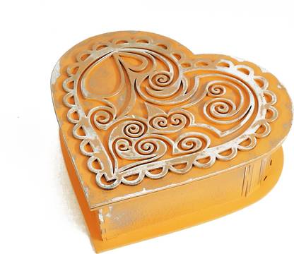Tiddler Heart Shape Wooden Jewelry Box Gift Big Makeup And Jewellery Vanity In India Tiddler Heart Shape Wooden Jewelry Box, Big Vanity Jewelry Box