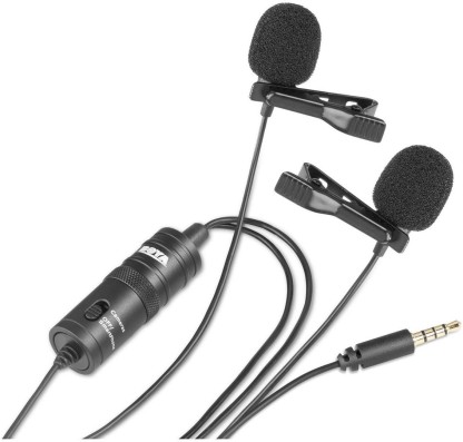 BOYA BY-M1DM lavalier CLIP-ON Double microphone pour DSLR & Smartphone 