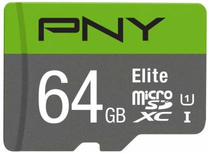 Pny Elite 64 Gb Microsdxc Class 10 100 Mb S Memory Card Pny Flipkart Com