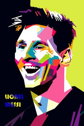 Lionel Messi Original Artwork Poster Lio Messi Motivational Poster Hd Wall Poster For Room Decor 12x18 Inch 300gsm Thick Paper Gloss Laminated Paper Print Sports Quotes Motivation Art