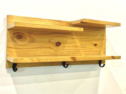 Woodshop Multipurpose Wooden Shelf Decorative Wall ...