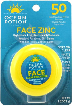 ocean potion clear zinc oxide face potion