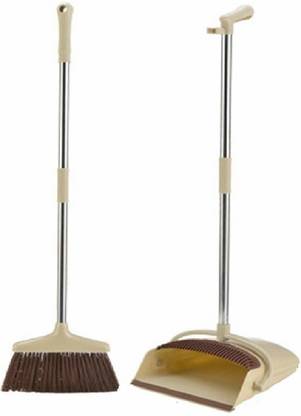dustpan broomstick bhajan extendable broom sweeping upright cart duty heavy standing plastic sets easy