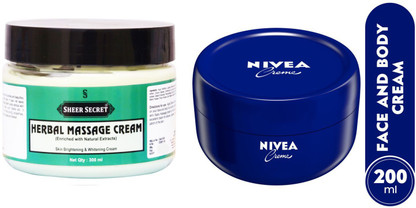 nivea face massage cream