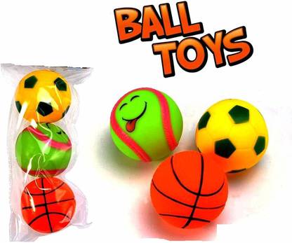 B H Fashion 3 Pcs Lovely Colourful Chu Chu Balls Toys Soft Balls Set With Sound For Baby Kids And Toddlers Color May Very Bath Toy 3 Pcs Lovely Colourful Chu Chu Balls Toys