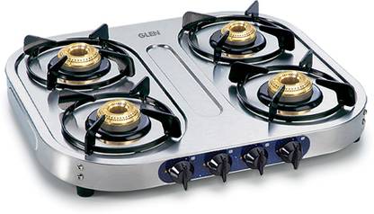Glen 1044 Ss Bb Isi Certified 4 Burner Stainless Steel Manual Gas Stove Price In India Buy Glen 1044 Ss Bb Isi Certified 4 Burner Stainless Steel Manual Gas Stove Online At Flipkart Com