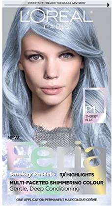 Loral Feria Pastels Hair Color , Smokey Blue - Price in India, Buy Loral  Feria Pastels Hair Color , Smokey Blue Online In India, Reviews, Ratings &  Features 