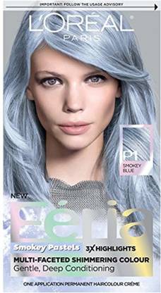 Loral Feria Pastels Hair Color , Smokey Blue - Price in India, Buy Loral Feria Pastels Hair Color , Smokey Blue Online In India, Reviews, Ratings & Features Loral Feria Pastels Hair Color , Smokey Blue - Price in India, Buy Loral Feria Pastels Hair Color , Smokey Blue Online In India, Reviews, Ratings & Features