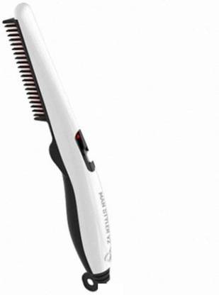 KAMALY Electric Beard Straightener Brush Ionic Hair Straightening Comb&Curlers 2 in 1 Hair Styler with Temperature KAMALY Electric Beard Straightener Brush Ionic Hair Straightening Comb&Curlers 2 in 1 Hair Styler with Temperature