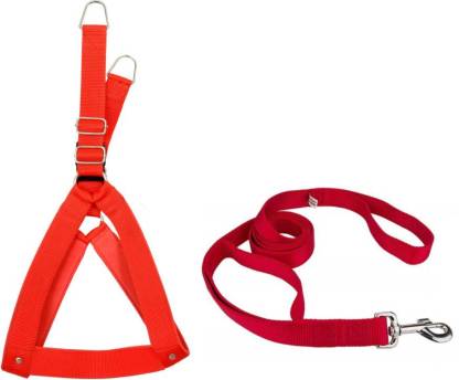 S.Blaze Harness Soft Convenient & Adjustable Red Dog Body Harness Belt Dog Dog Standard Harness
