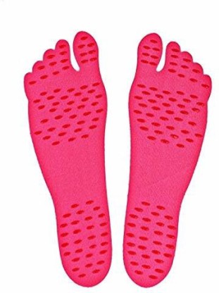 Invisible Shoes Stick on Soles Men Women Kids Foot Stick-on Water Socks with Anti-Slip for Beach Exercise Yoga 3 Pairs SEALEN Beach Foot Pads for Barefoot 