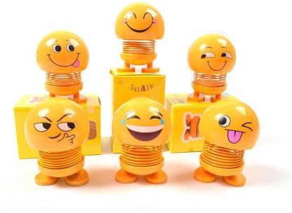 24 assortiti Emoji Smiley Springs Slinky Mini Smiley Spring Toy per Bomboniera Premio Carnevale 
