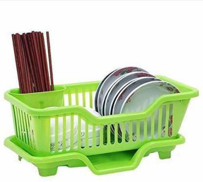 Shoppostreet Plastic Multi Function Water Draining Dish Rack Kitchen Sink Dish Drainer Basket Organizer Chopsticks Spoon Organizer Tray Plate Kitchen Rack Price In India Buy Shoppostreet Plastic Multi Function Water Draining Dish Rack High grade extra large plastic dish drainer plate and cutlery rack in silver. water draining dish rack