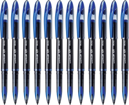 Uni-Ball Air Micro Rollerball Pens Blue Ink Fine Point 6 Count 0.5mm ...
