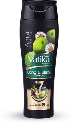 DABUR VATIKA Long & Black Shampoo with Power of 7 Natural  Ingredients