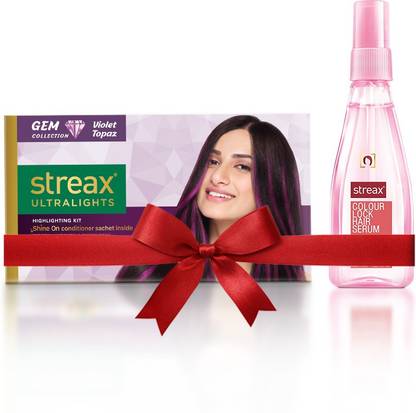 Streax Colour Lock Hair Serum 100Ml + Violet Topaz Ultralights Highlighting Kit Price in India - Buy Streax Colour Lock Hair Serum 100Ml + Violet Topaz Ultralights Highlighting Kit online at Streax Colour Lock Hair Serum 100Ml + Violet Topaz Ultralights Highlighting Kit Price in India - Buy Streax Colour Lock Hair Serum 100Ml + Violet Topaz Ultralights Highlighting Kit online at