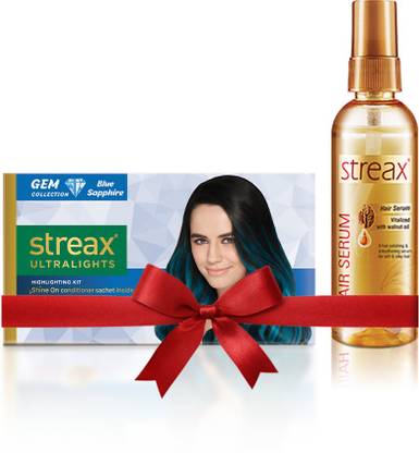Streax Walnut Hair Serum 100Ml + Blue Sapphire Ultralights Highlighting Kit Price in India - Buy Streax Walnut Hair Serum 100Ml + Blue Sapphire Ultralights Highlighting Kit online at Streax Walnut Hair Serum 100Ml + Blue Sapphire Ultralights Highlighting Kit Price in India - Buy Streax Walnut Hair Serum 100Ml + Blue Sapphire Ultralights Highlighting Kit online at