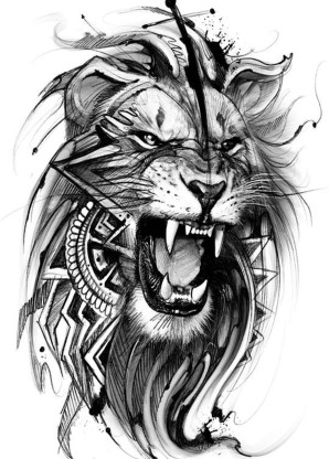 Angry tiger tattoo  Tatuagem de manga Desenho de tatuagem de tigre Rosto  de tigre