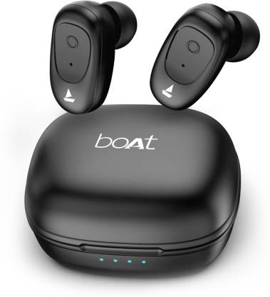 boAt Airdopes 201 True Wireless Bluetooth Headset with Mic  (Active Black, In the Ear) thumbnail