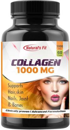 Naturals Fit Collagen Supplement for Skin, Hair, Nails, Joints & Bones  1000mg 60 Capsules Price in India - Buy Naturals Fit Collagen Supplement  for Skin, Hair, Nails, Joints & Bones 1000mg 60