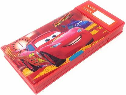 | ASU CARS CAR CARTOON Art Plastic Pencil Box - | ASU CARS CAR CARTOON Art Plastic Pencil Box -