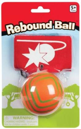 High Bounce Ball Elastic Rubber Ball With Elastic String Wrist Bounce Ball