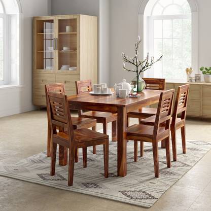 Urbanwood Sheesham Dining Room Sets Solid Wood 6 Seater Dining Set Price In India Buy Urbanwood Sheesham Dining Room Sets Solid Wood 6 Seater Dining Set Online At Flipkart Com