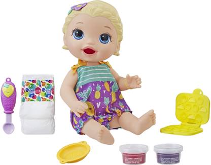 Baby Alive Snackin Lily Bld Hair Snackin Lily Bld Hair Buy Cartoon Toys In India Shop For Baby Alive Products In India Flipkart Com