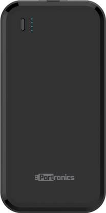 Portronics 10000 mAh Power Bank (POR-1014, POWER BRICK 10) (Black, Lithium Polymer) thumbnail