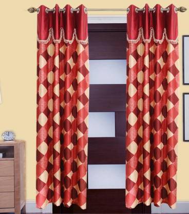 Sehbhagi 153 cm (5 ft) Polyester Door Curtain (Pack Of 2)