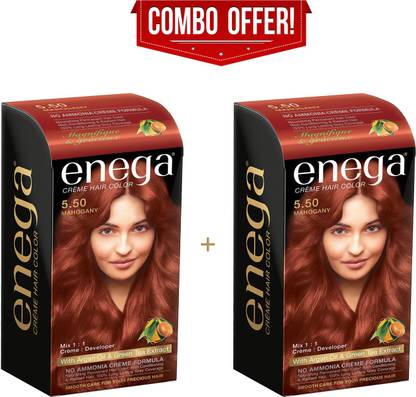 enega Cream hair color (120 ml/each) superior quality with Argan Oil & Green Tea extract enega Cream hair color (120 ml/each) superior quality with Argan Oil & Green Tea extract