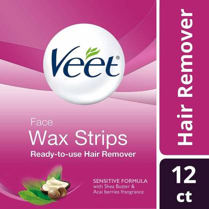 Veet Face Wax Strips, Pack of 12 Strips - Price in India, Buy Veet Face Wax  Strips, Pack of 12 Strips Online In India, Reviews, Ratings & Features |  