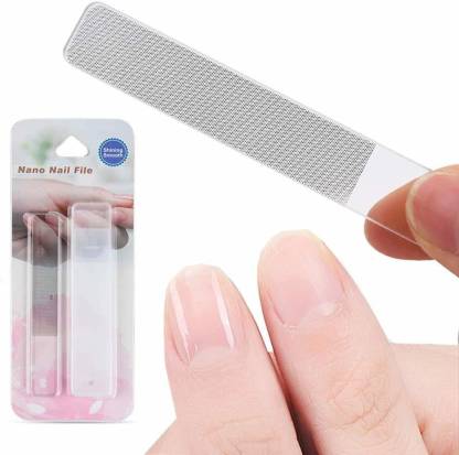 Runlong Crystal Glass Nail Files Manicure Nail Care For Women Men, Natural  Buffer Polishing Nails, Shine Nails (90Cm, White) - Price in India, Buy  Runlong Crystal Glass Nail Files Manicure Nail Care