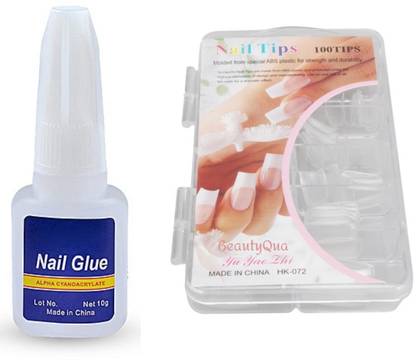 BeautyQua Acrylics Professional Shinning Transparent 100 Tips Artificial / Fake Nails with Glue Transparent, Clear - Price in India, Buy BeautyQua Acrylics Professional Shinning Transparent 100 Tips Artificial / Fake Nails with BeautyQua Acrylics Professional Shinning Transparent 100 Tips Artificial / Fake Nails with Glue Transparent, Clear - Price in India, Buy BeautyQua Acrylics Professional Shinning Transparent 100 Tips Artificial / Fake Nails with