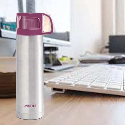 Milton Thermosteel Glassy Drinking Cup Lid 1000 Ml Pink 1000 Ml Flask Buy Milton Thermosteel Glassy Drinking Cup Lid 1000 Ml Pink 1000 Ml Flask Online At Best Prices In India