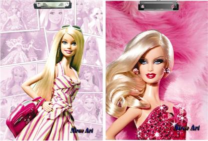 | 2Mech Barbie Cartoon Desgin Premium Quality Clipboards Exam Pad/Examination Pad/Writing Pad/Clipboard/Stationery (Combo of 2, Multicolor) - | 2Mech Barbie Cartoon Desgin Premium Quality Clipboards Exam Pad/Examination Pad/Writing Pad/Clipboard/Stationery (Combo of 2, Multicolor) -