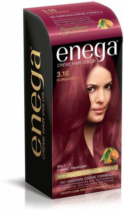enega Burgundy Hair Color 60 ML , Burgundy - Price in India, Buy enega Burgundy  Hair Color 60 ML , Burgundy Online In India, Reviews, Ratings & Features |  