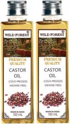 WILD FOREST Castor Seed Oil,For Getting Rid of Stretch Marks & Hair Growths Hair  Oil 100 ml (Pack of Two) Hair Oil - Price in India, Buy WILD FOREST Castor  Seed Oil,For