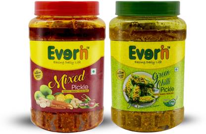 Everin Homemade Achar Mixed Green Chilli Pickle Price In India Buy Everin Homemade Achar Mixed Green Chilli Pickle Online At Flipkart Com