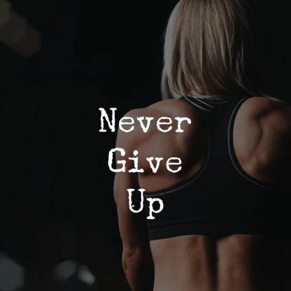 never give up new premium wall quotes poster motivational and  inspirational( no need of tape,) Paper Print - Quotes & Motivation posters  in India - Buy art, film, design, movie, music, nature